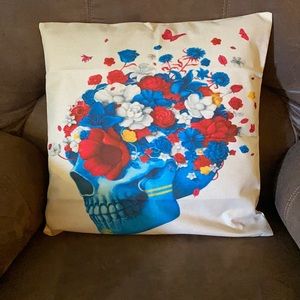 Linen “Sugar Skull” pillow